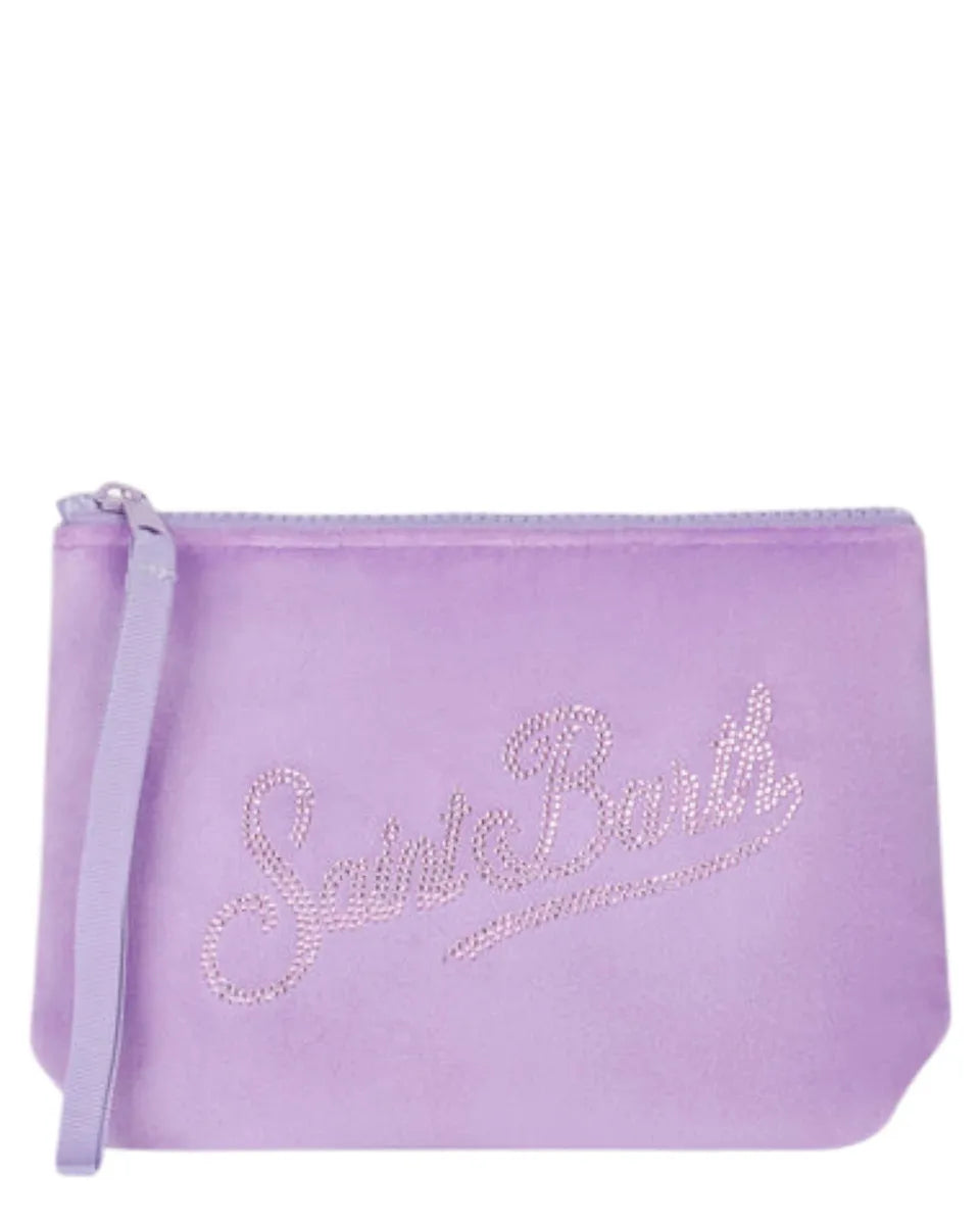 Pochette Aline MC2 Saint Barth in ciniglia lilla-Mc2 Saint Barth-Pochette-Vittorio Citro Boutique