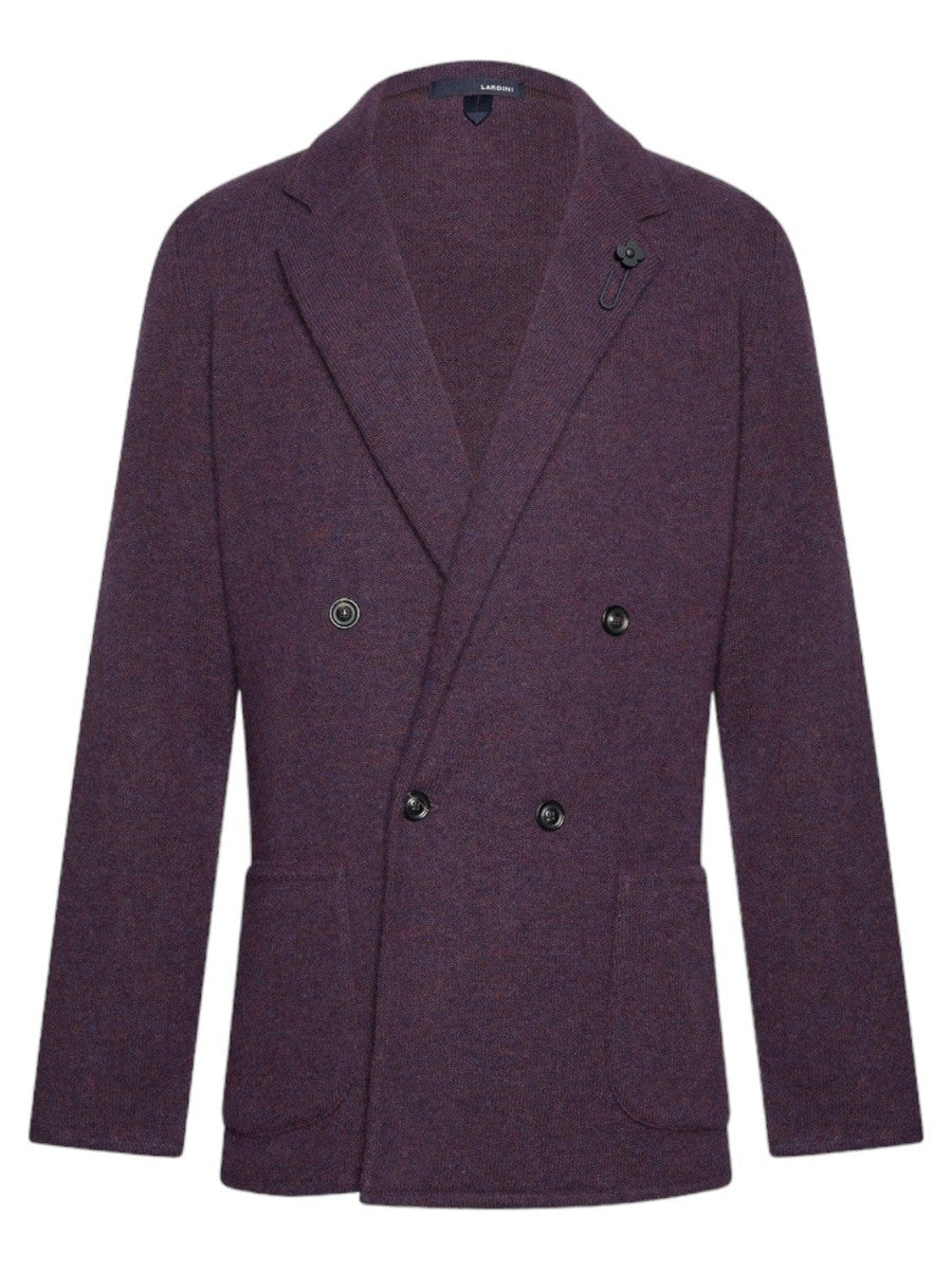 Giacca Maglia Doppiopetto Viola-Lardini-Giacche-Vittorio Citro Boutique