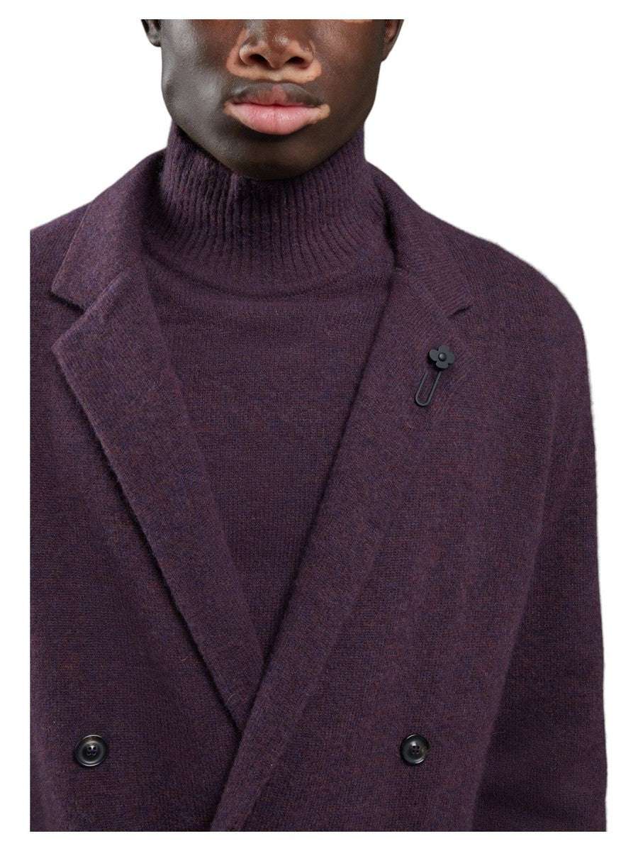 Giacca Maglia Doppiopetto Viola Lardini Stile Unico e Comfort Vittorio Citro Boutique