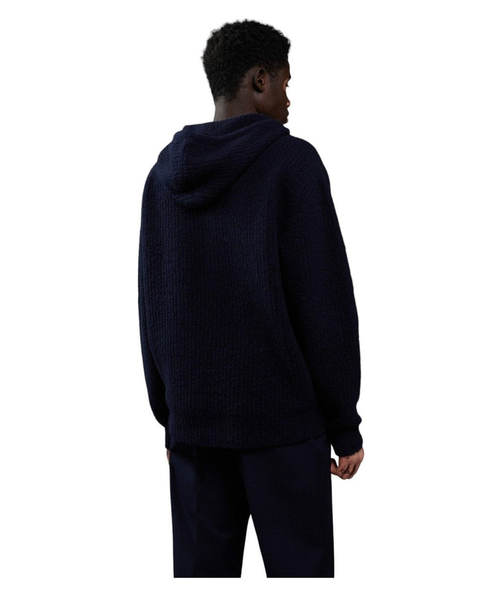 Maglia con Cappuccio Monotone-Lardini-Maglieria-Vittorio Citro Boutique