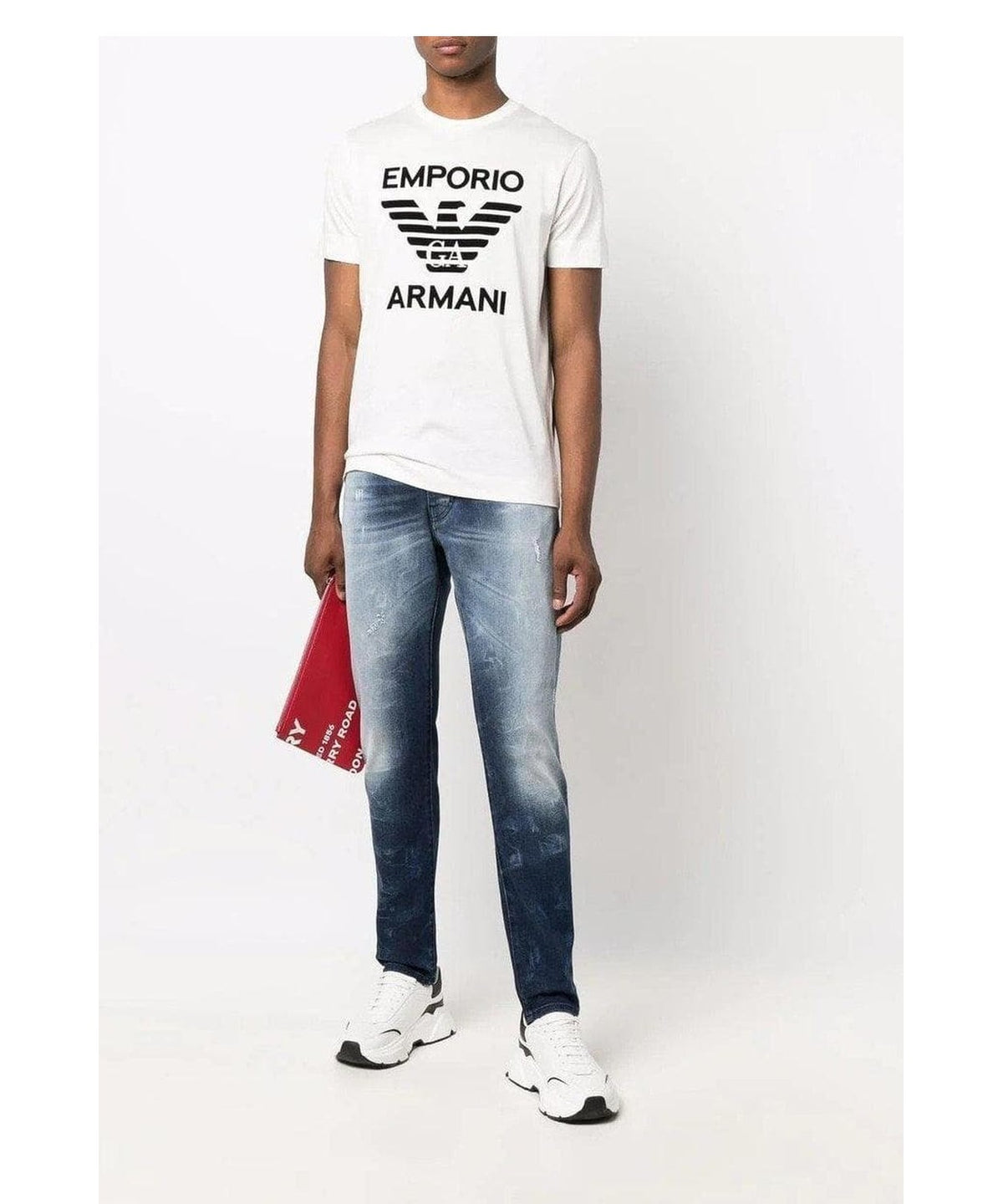 Jeans con effetto candeggiato 3