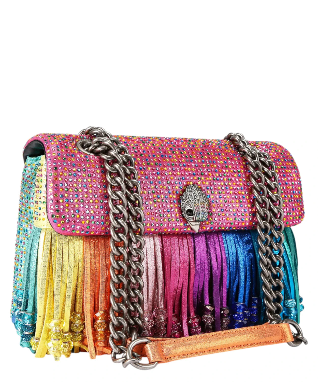 Borsa Kensington Fringe Kurt Geiger con Cristalli e Frange