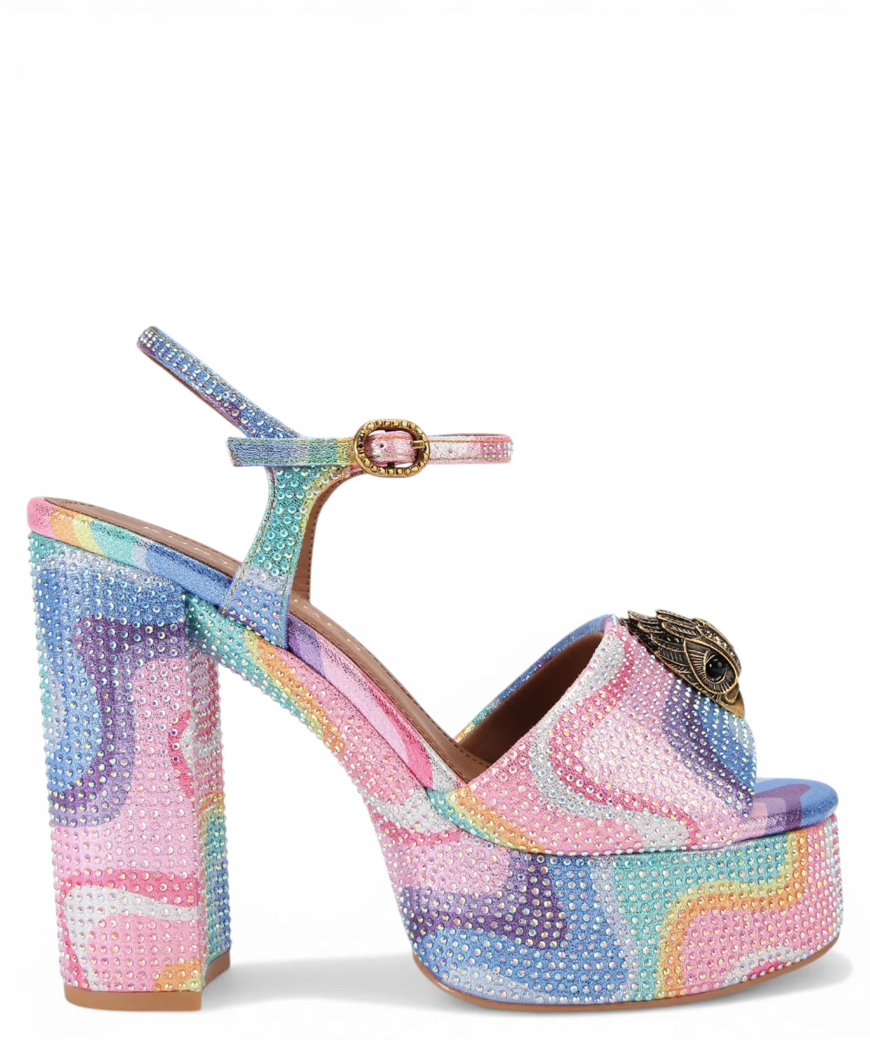 Sandali Kurt Geiger Kensington Platform Rainbow con Cristalli