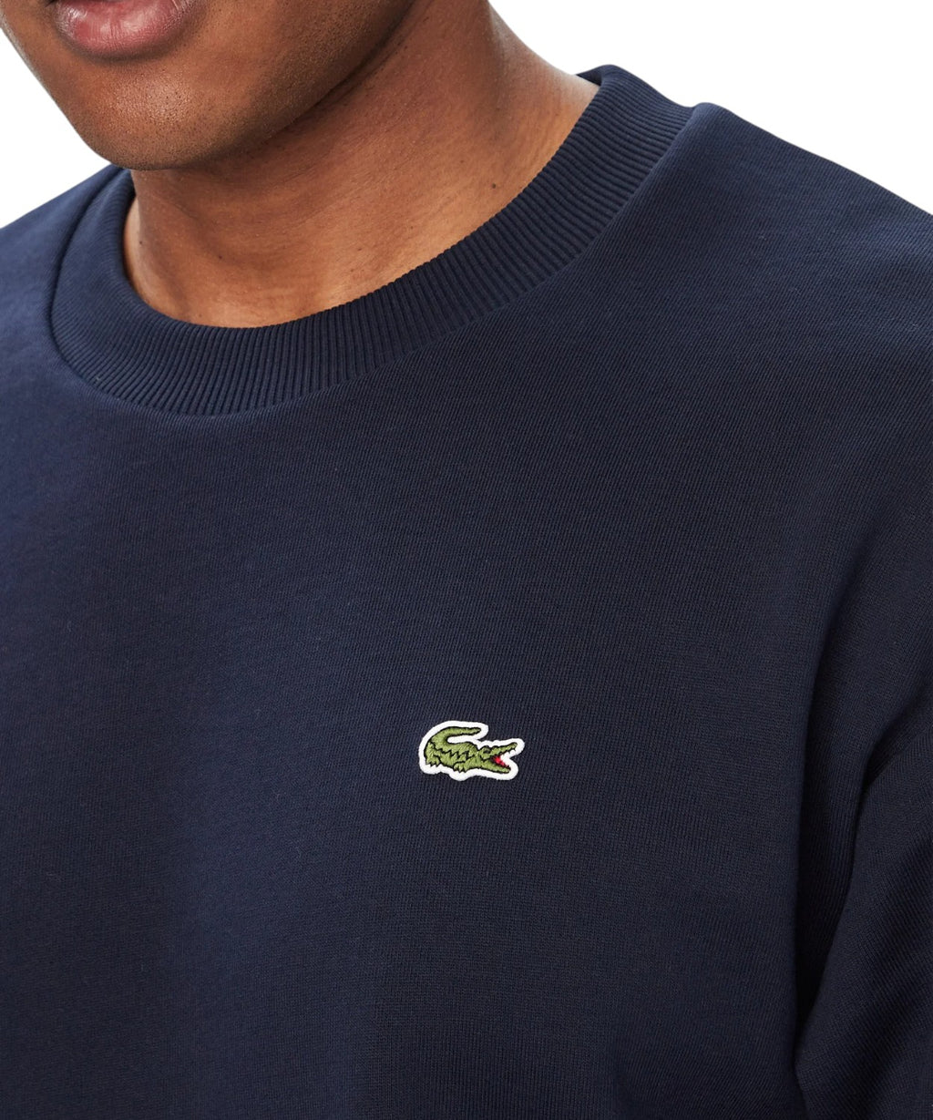 Felpa Lacoste in Cotone Felpato per Comfort e Stile