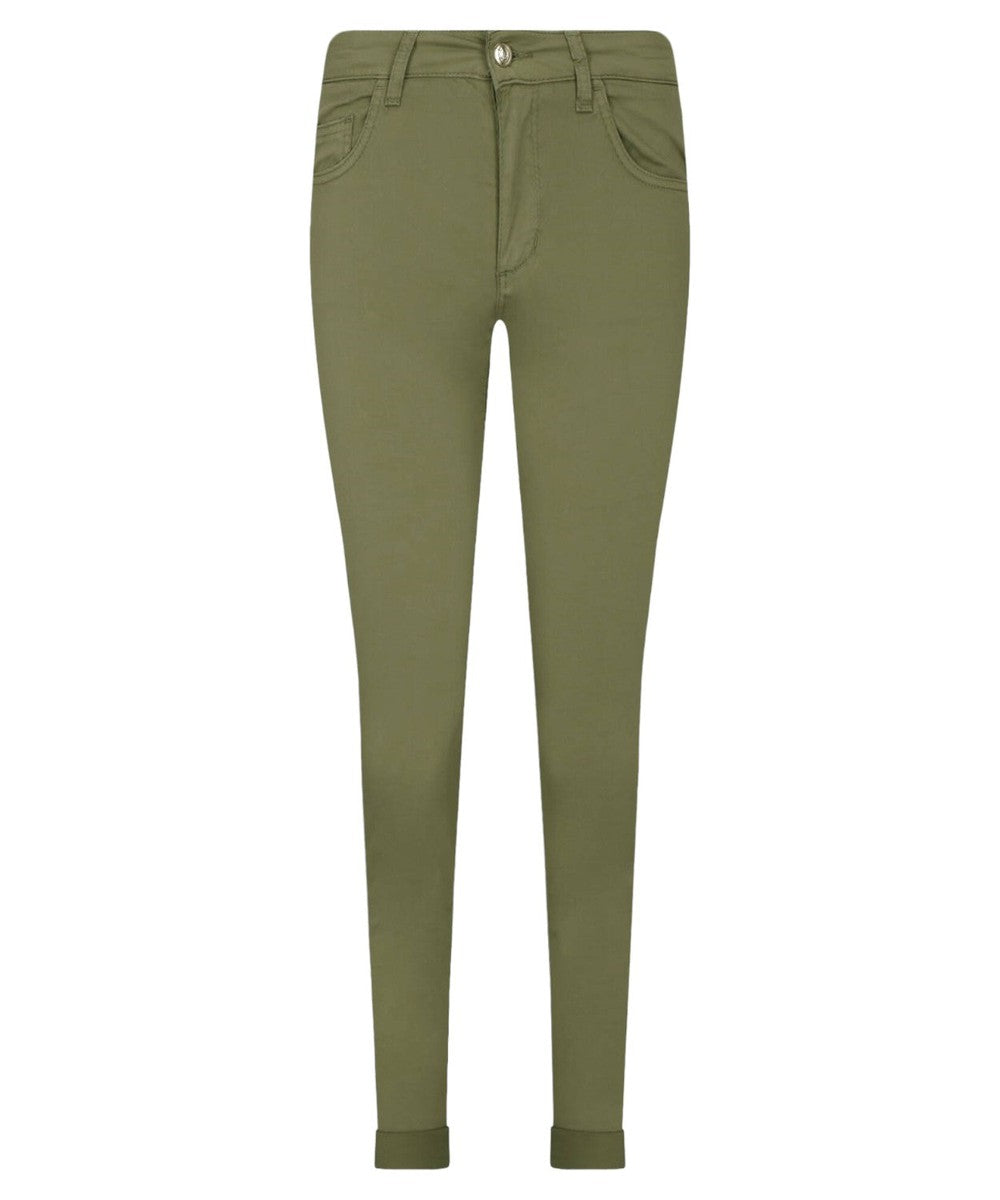 Pantalone Bottom Up in Cotone Stretch-Pantaloni-Liu-Jo-Vittorio Citro Boutique