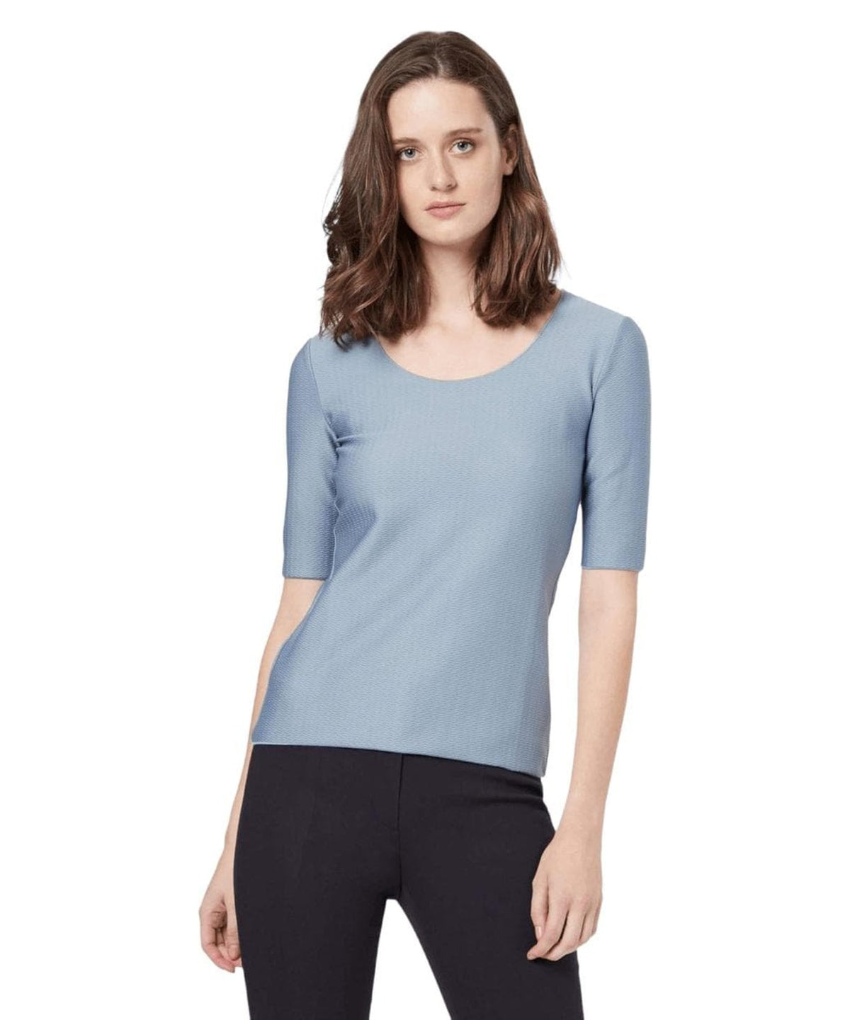 Maglia in tessuto barrè con motivo jacquard ad onde 3