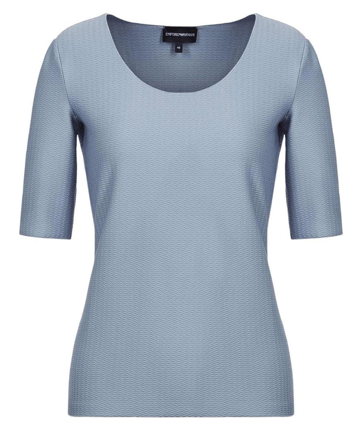 Maglia in tessuto barrè con motivo jacquard ad onde 1