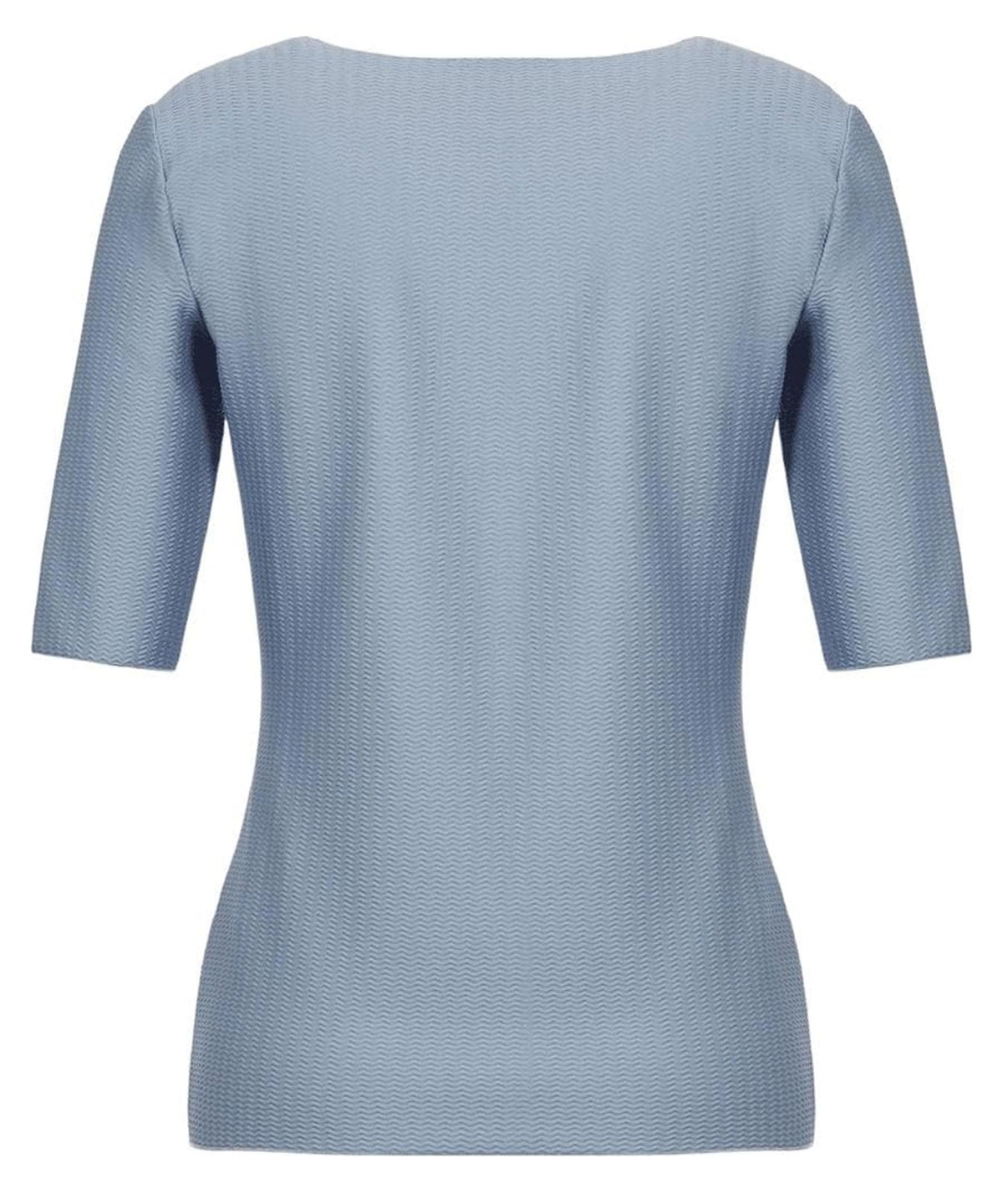 Maglia in tessuto barrè con motivo jacquard ad onde 2