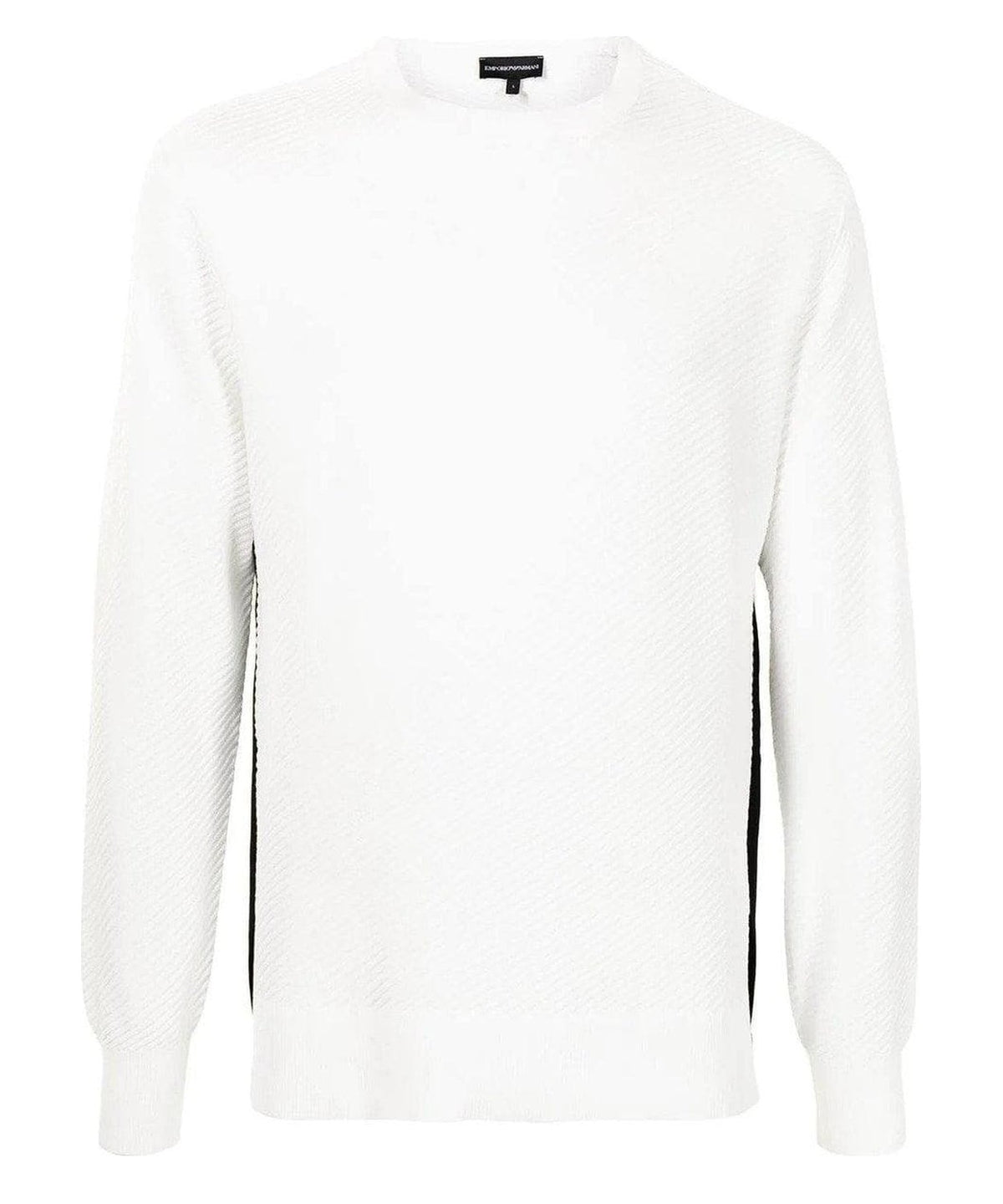 Maglione a trama diagonale con banda laterale Emporio Armani 10