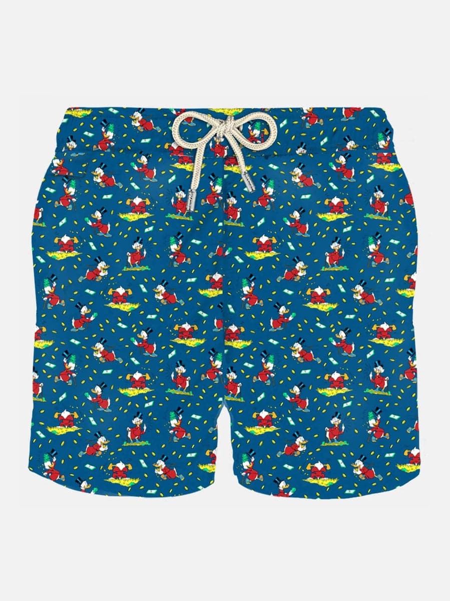 Pantaloncini da bagno con stampa all over dello zio Zio Paperone-Mc2 Saint Barth-Costumi da bagno-Vittorio Citro Boutique