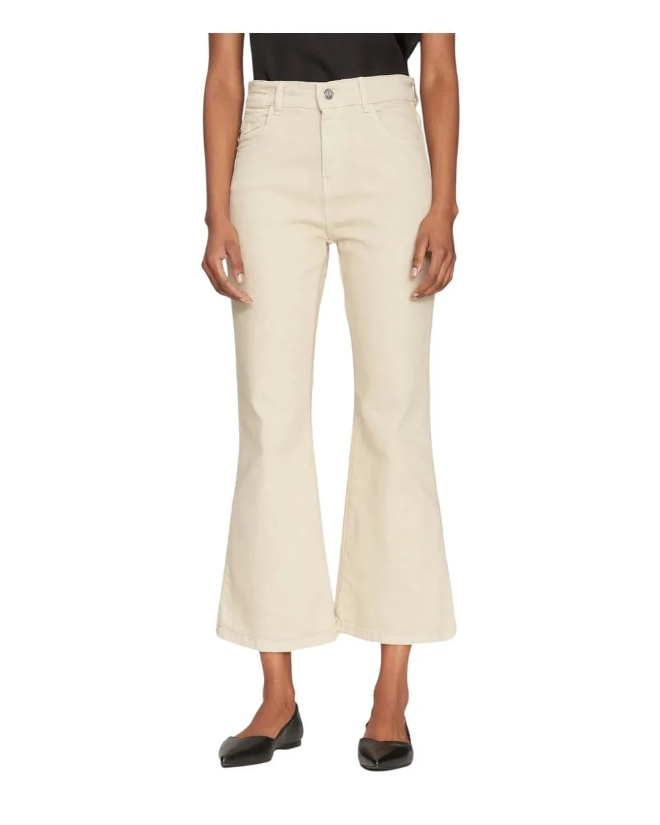 Jeans Kerry Zampetta Flare Crop in Bull Stretch-Marella-Jeans-Vittorio Citro Boutique