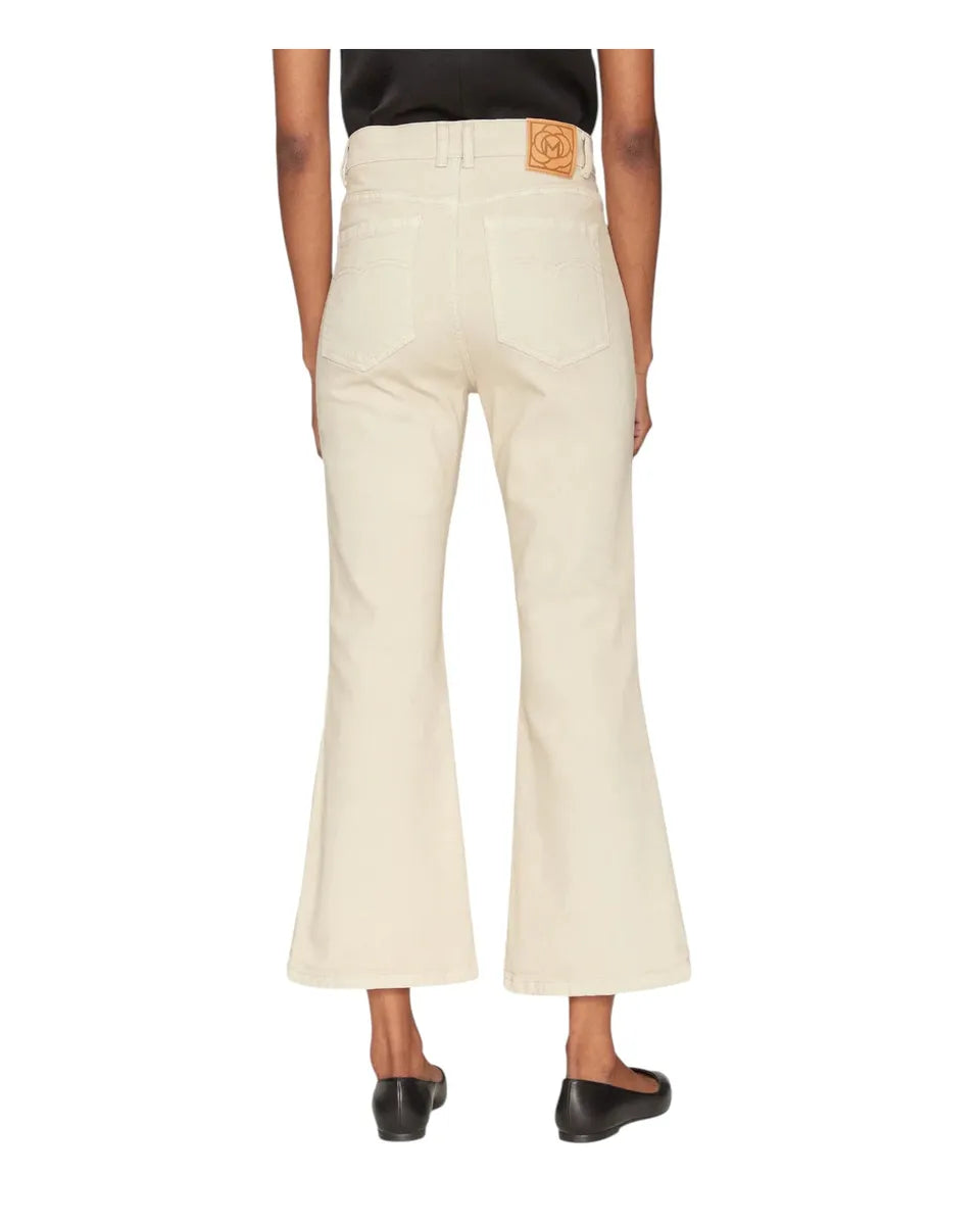 Jeans Kerry Zampetta Flare Crop in Bull Stretch-Marella-Jeans-Vittorio Citro Boutique