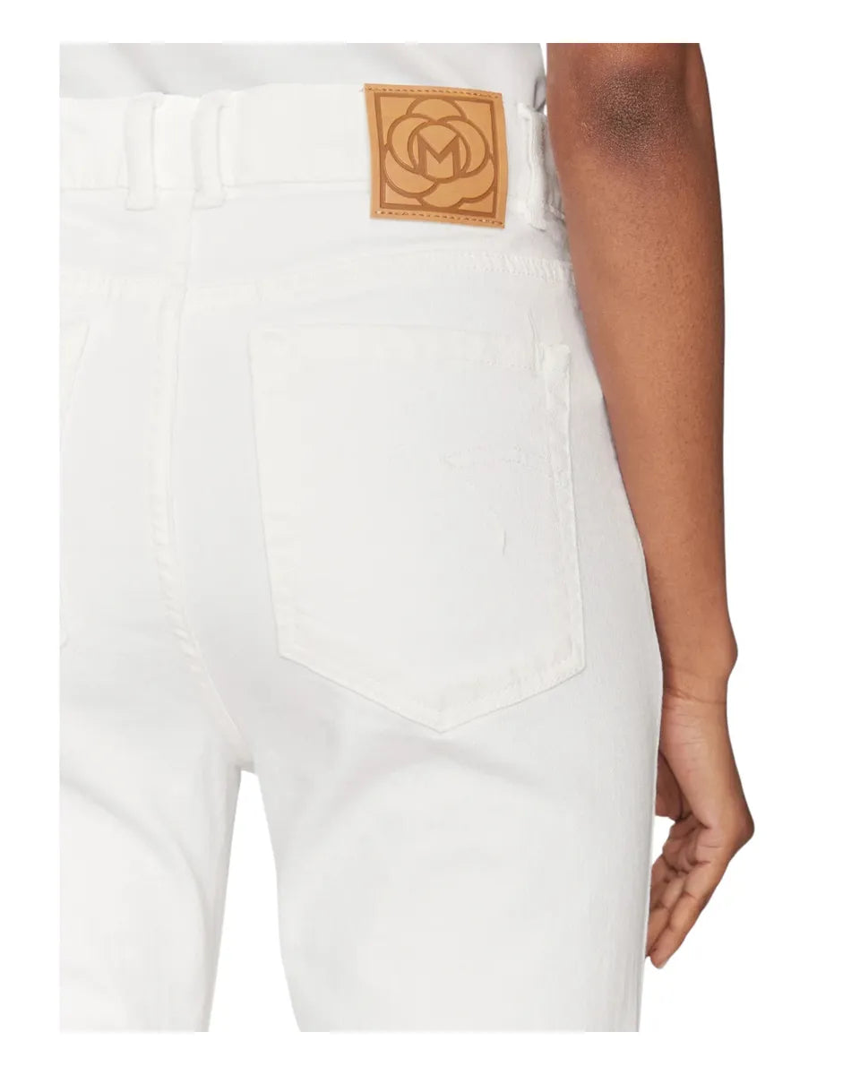 Jeans Kerry Zampetta Flare Crop in Bull Stretch-Marella-Jeans-Vittorio Citro Boutique