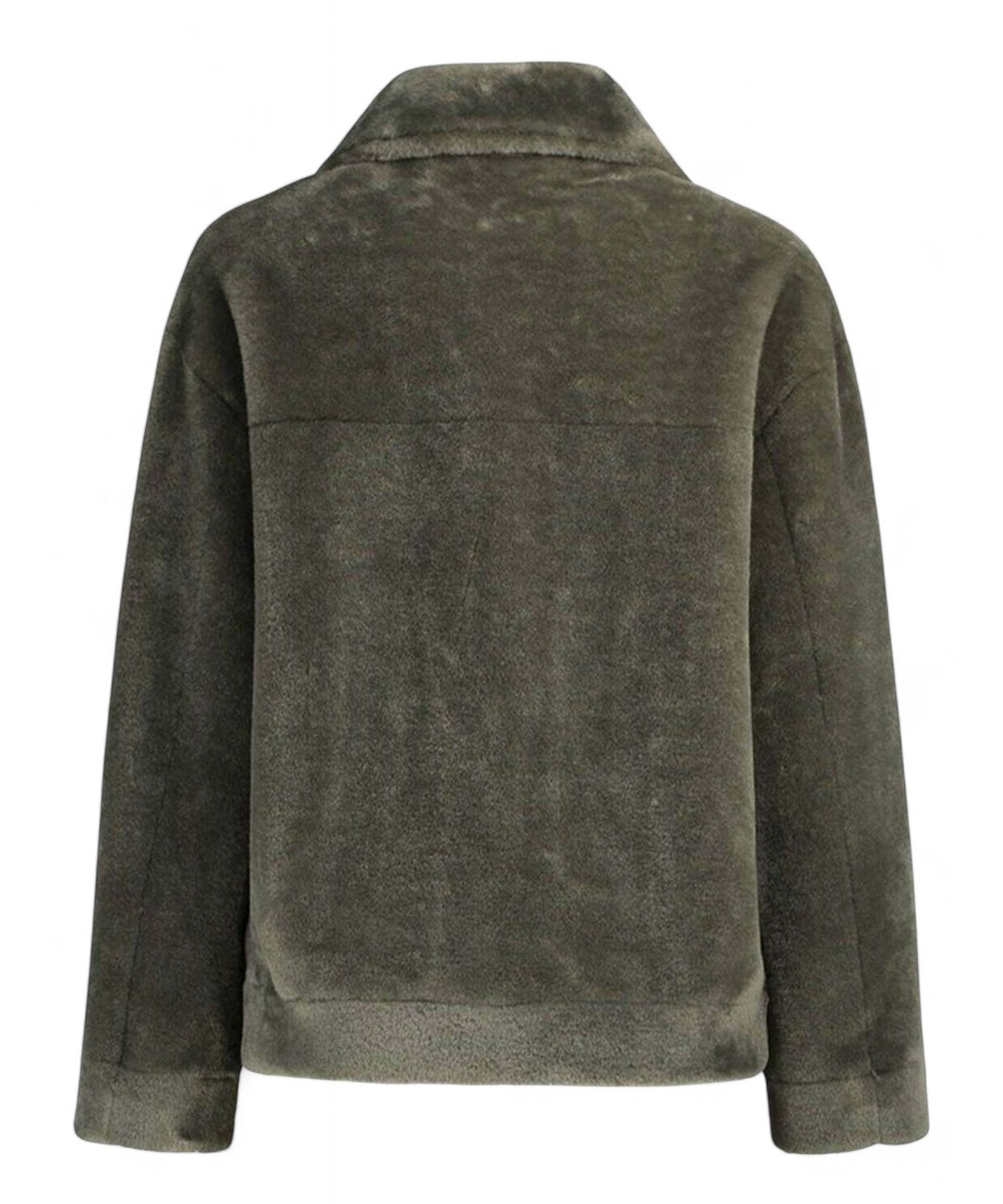 Giacca FRESA reversibile in jersey vellutato effetto furry-Marella-Pellicce e shearling-Vittorio Citro Boutique