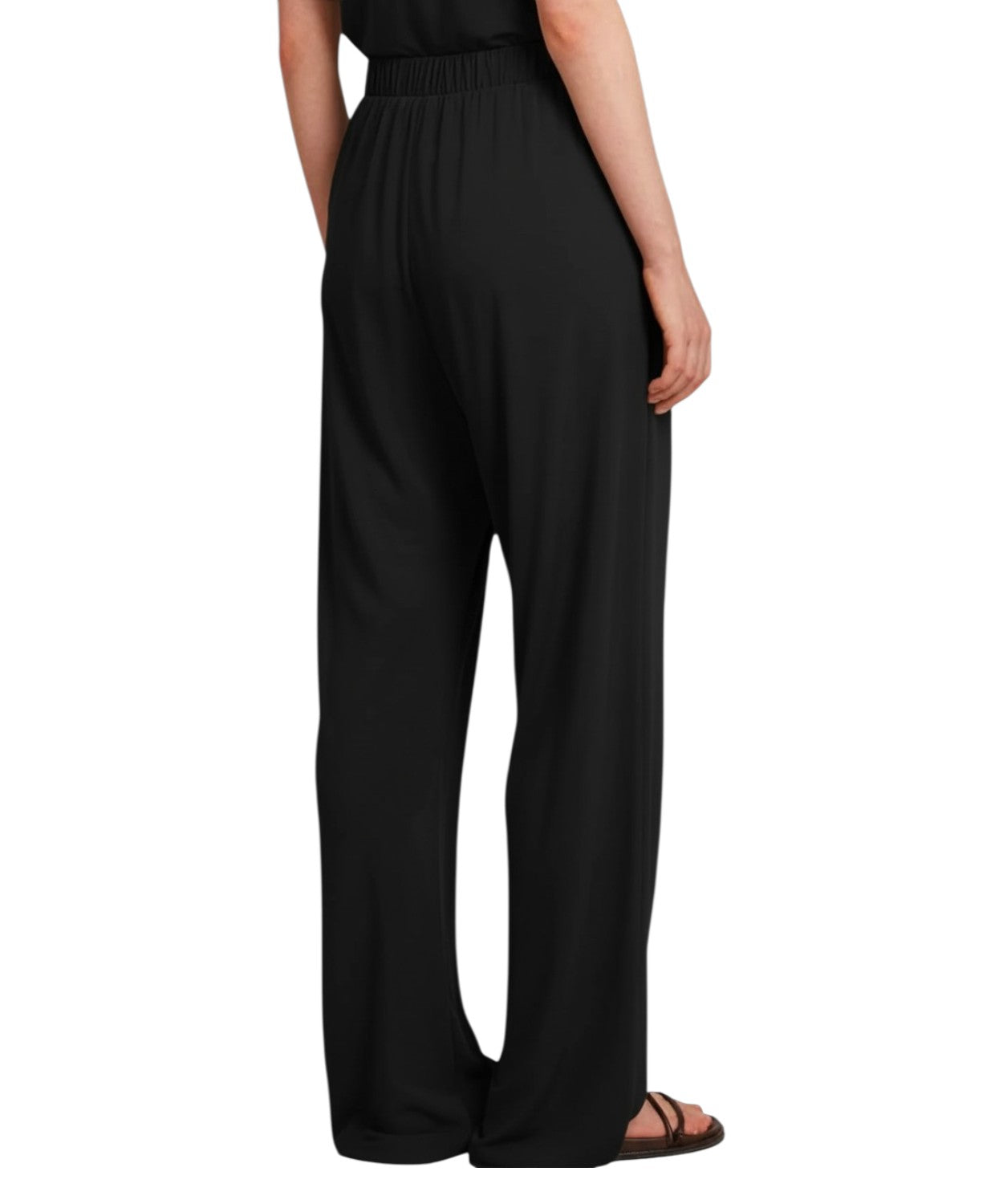 Spodnie damskie OZONO Jersey Crêpe o prostych nogawkach