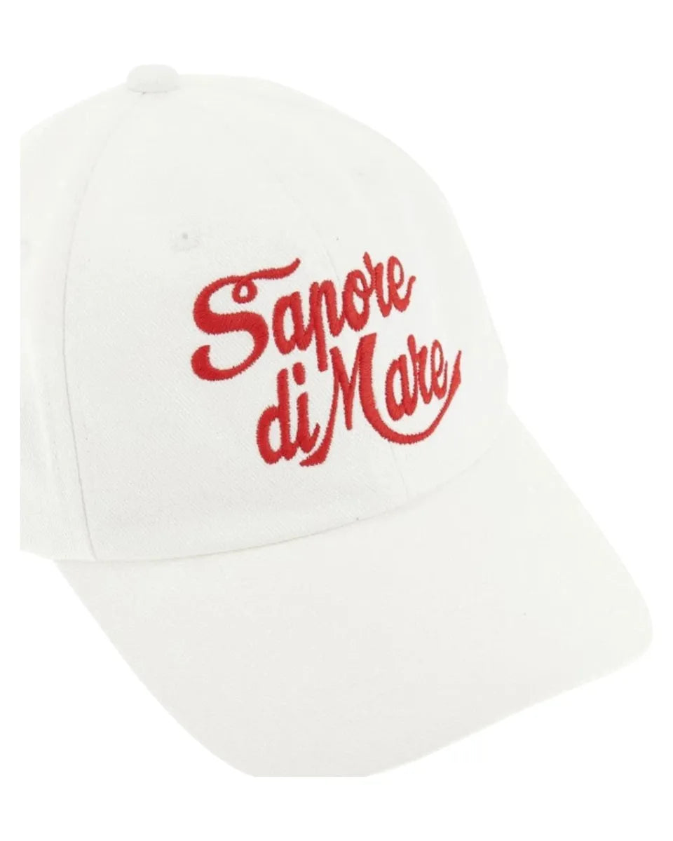 Cappello da Baseball in Cotone con Ricamo "Sapore di Mare"-Mc2 Saint Barth-Cappelli-Vittorio Citro Boutique