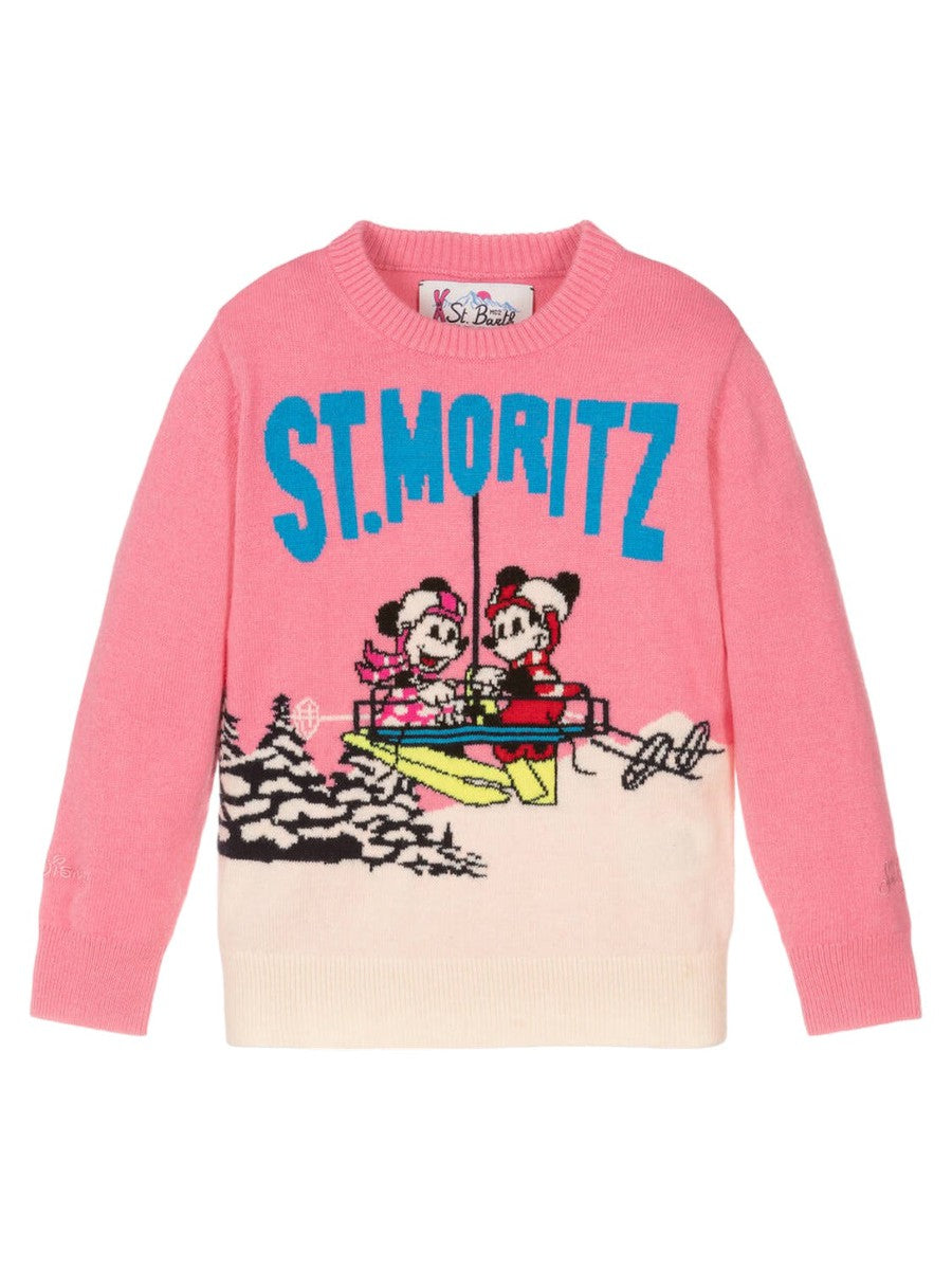 Maglia Ski Club Minnie & Mickey St Moritz-Mc2 Saint Barth-Maglieria-Vittorio Citro Boutique
