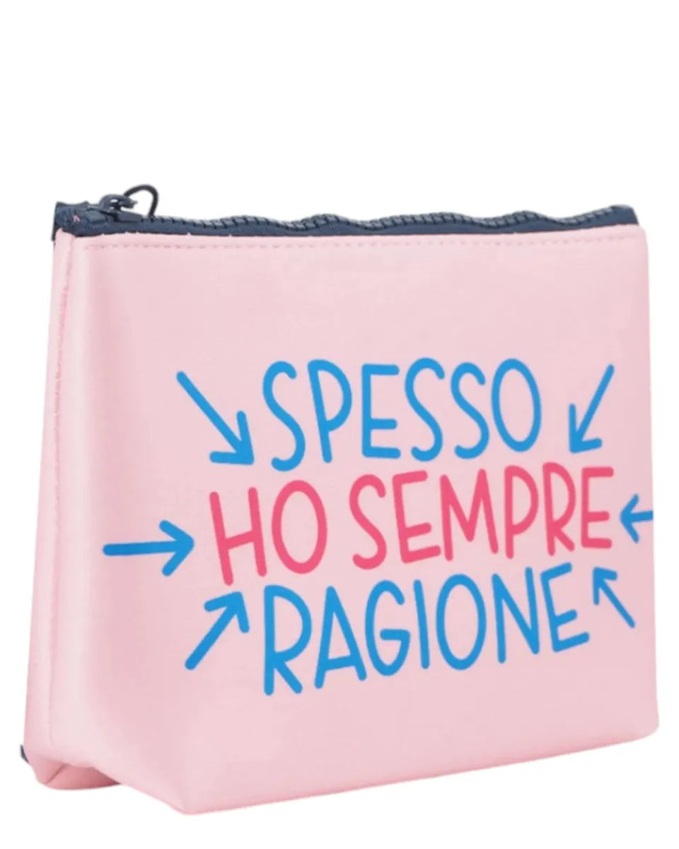 Pochette Aline rosa “Spesso Ho Sempre Ragione”-Mc2 Saint Barth-Pochette-Vittorio Citro Boutique