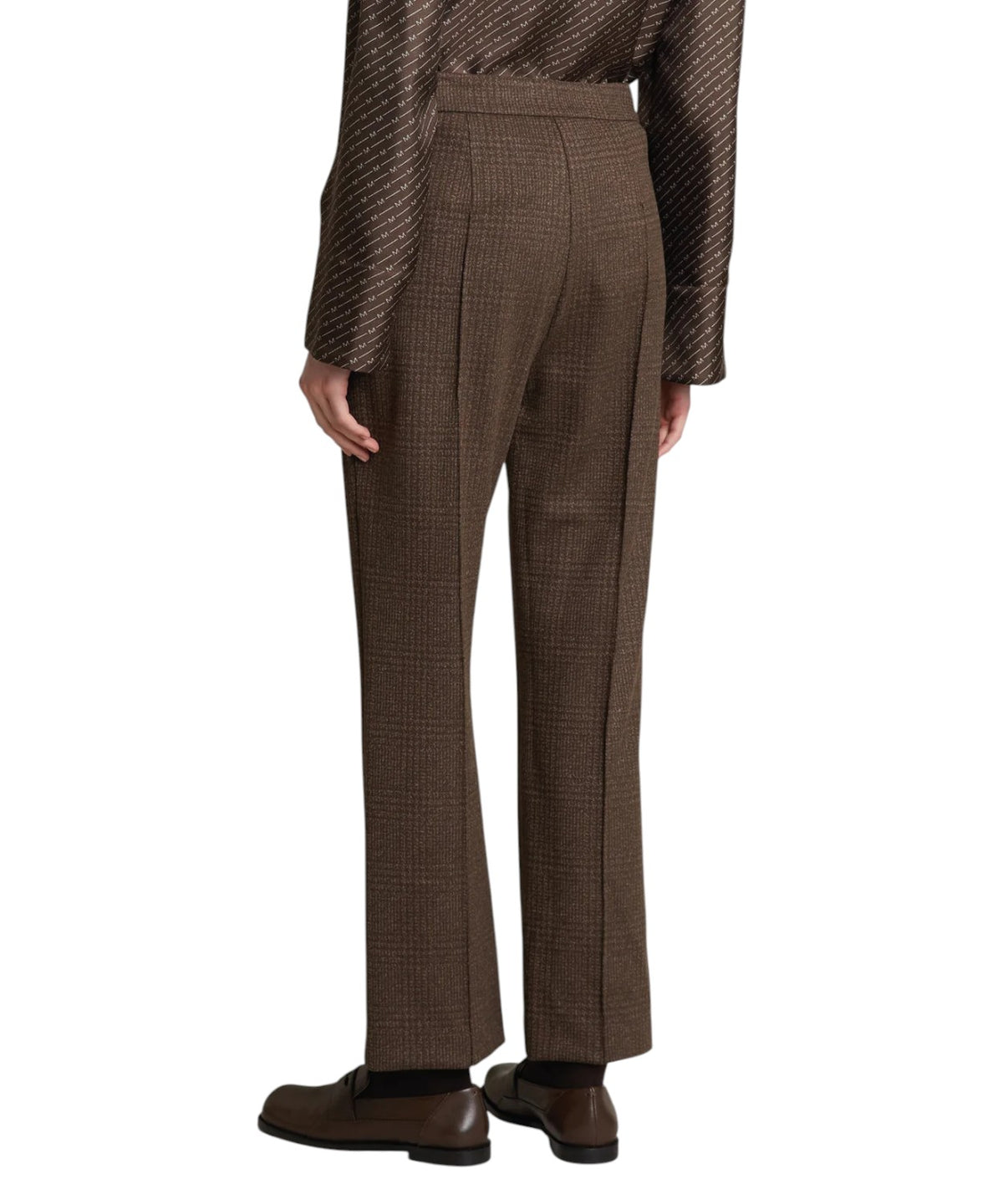 MM Max Mara Hosen im Glencheck-Muster, Cropped