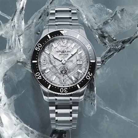 Montblanc 1858 Iced Sea automatisch horloge 41mm grijs