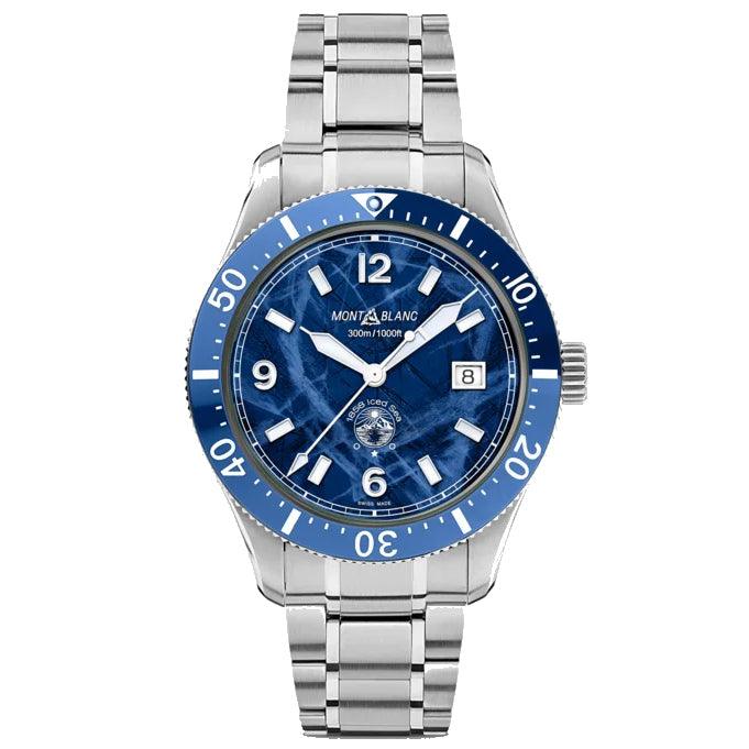 Orologio Montblanc 1858 Iced Sea Date 41mm Automatico Blu