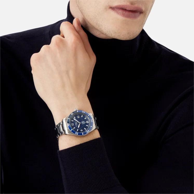 Orologio Montblanc 1858 Iced Sea Date 41mm Automatico Blu