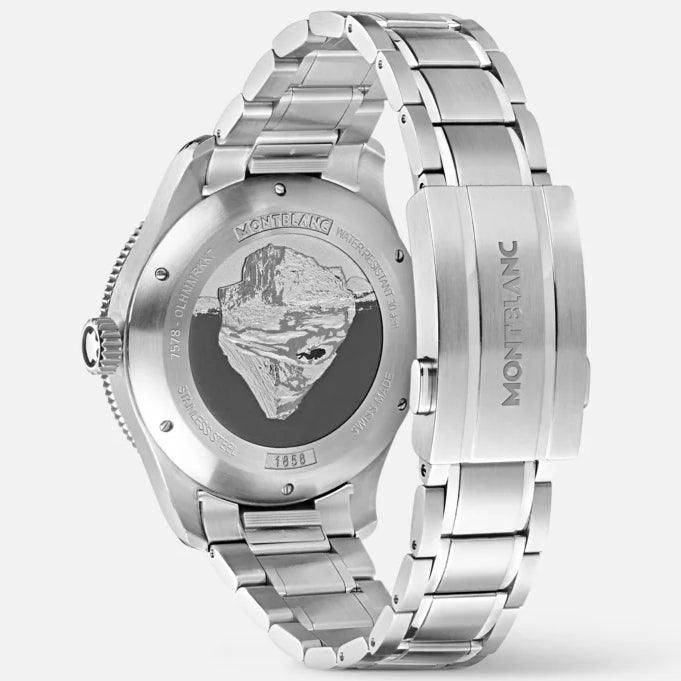 Orologio Montblanc 1858 Iced Sea Date 41mm Automatico Blu