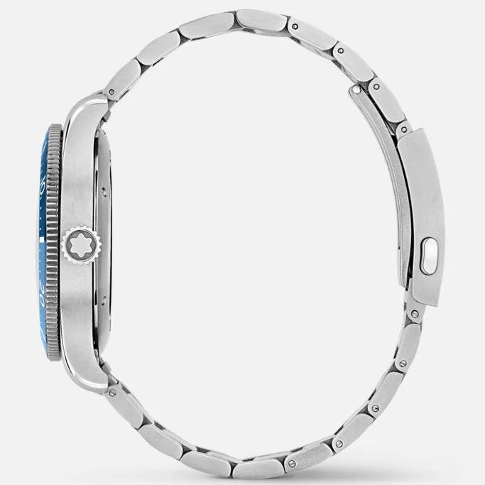 Orologio Montblanc 1858 Iced Sea Date 41mm Automatico Blu