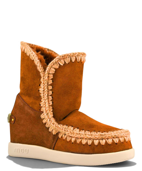 Damenstiefel Mou New Inner Wedge Suede mit innerem Keilabsatz