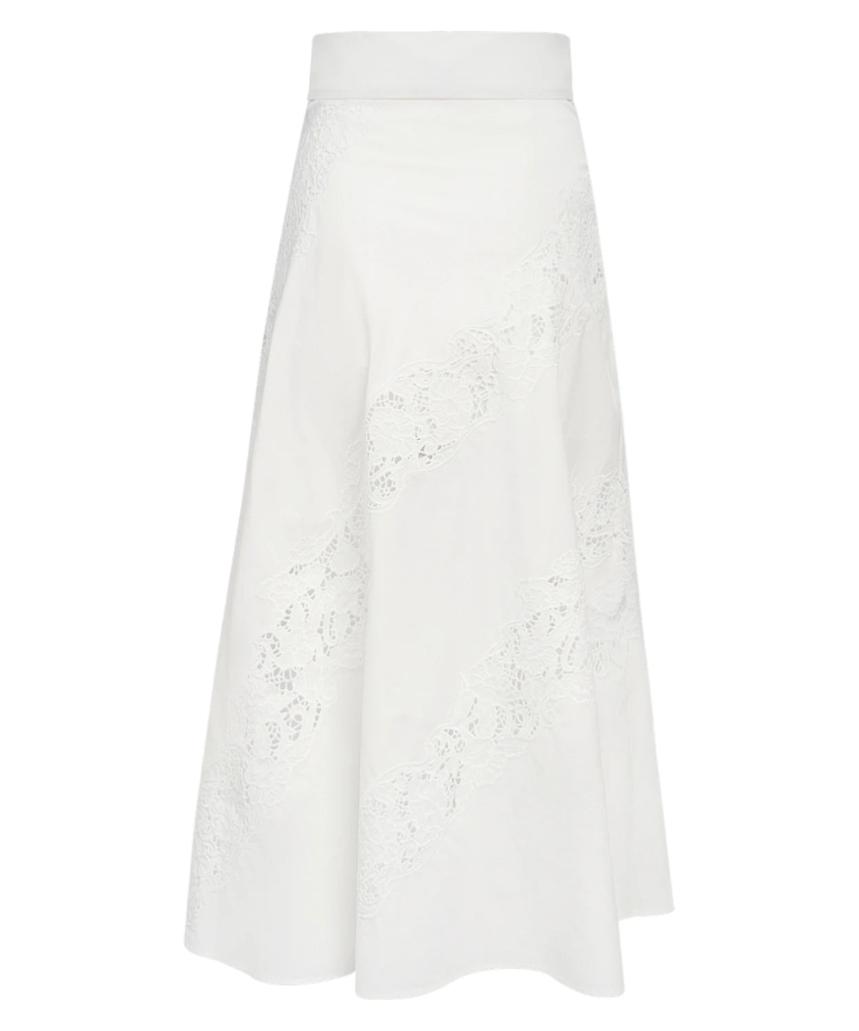 Gonna Lunga Cotone con Ricamo Sangallo Twinset