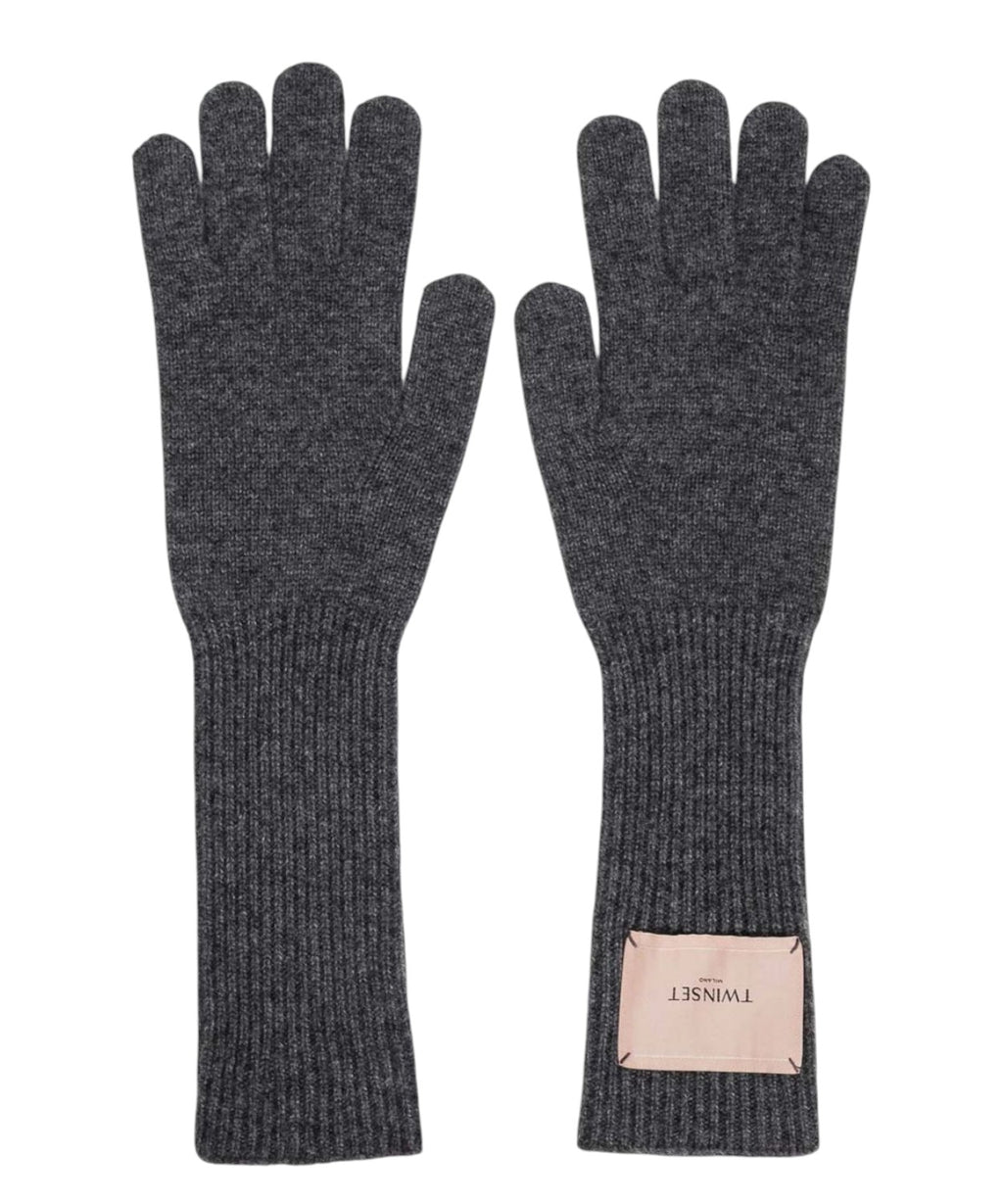 Twinset Damen-Handschuhe aus Wolle mit Logo