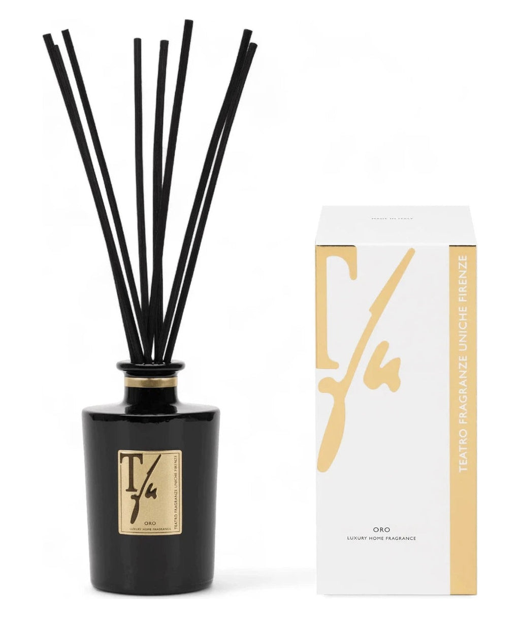 Oro Diffusore con Bastoncini al Pepe Nero e Patchouli-Teatro Fragranze Uniche-Fragranze ambiente-Vittorio Citro Boutique