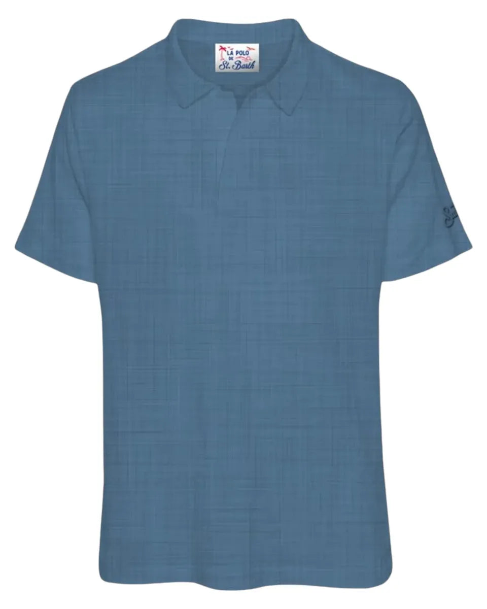 Polo Fraser in Lino-Polo-Mc2 Saint Barth-Vittorio Citro Boutique