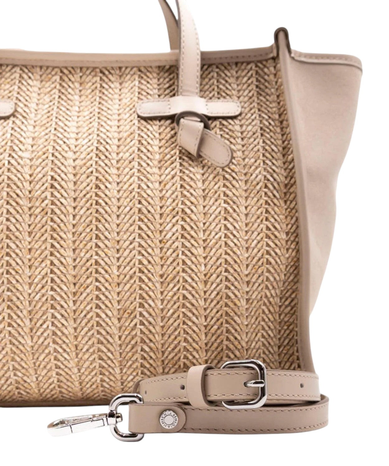Borsa estate Gianni Chiarini Miss Marcella 32 in paglia e Suede