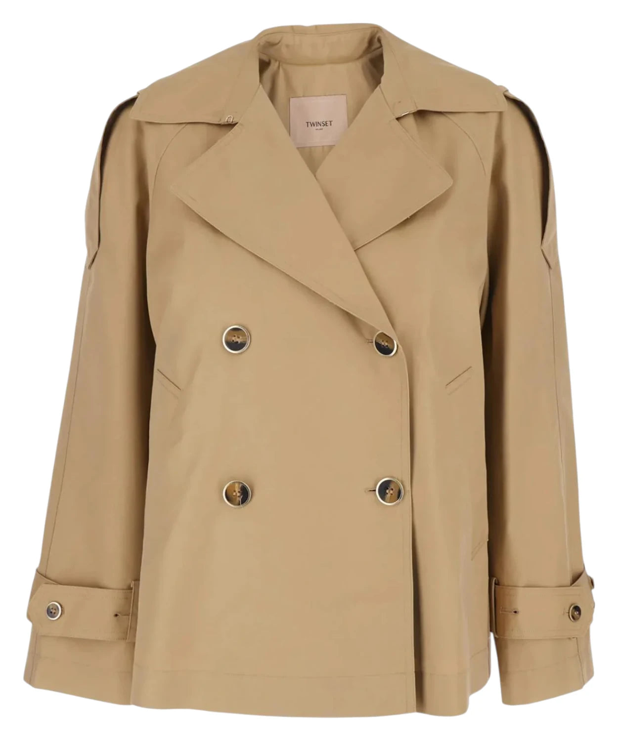 Trench Corto Twinset Donna in Cotone Elegante