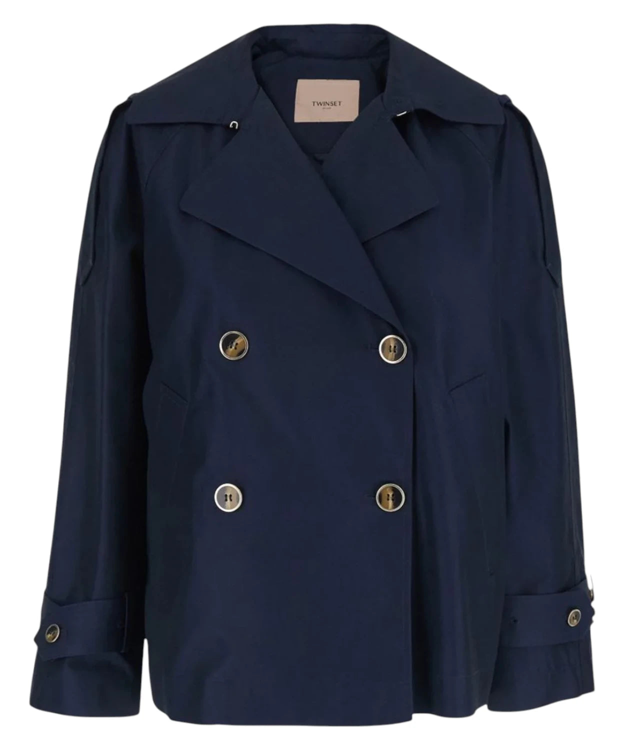 Trench Corto Twinset Donna in Cotone Elegante