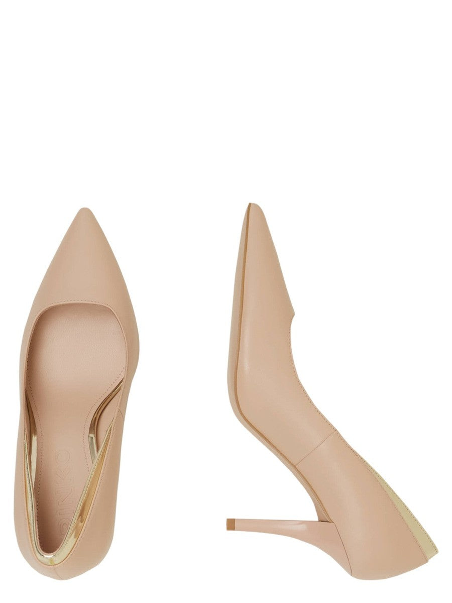 Decolleté Pinko Lucy in Nappa/Mirror Nude/Light Gold-Pinko-Scarpe con tacco-Vittorio Citro Boutique
