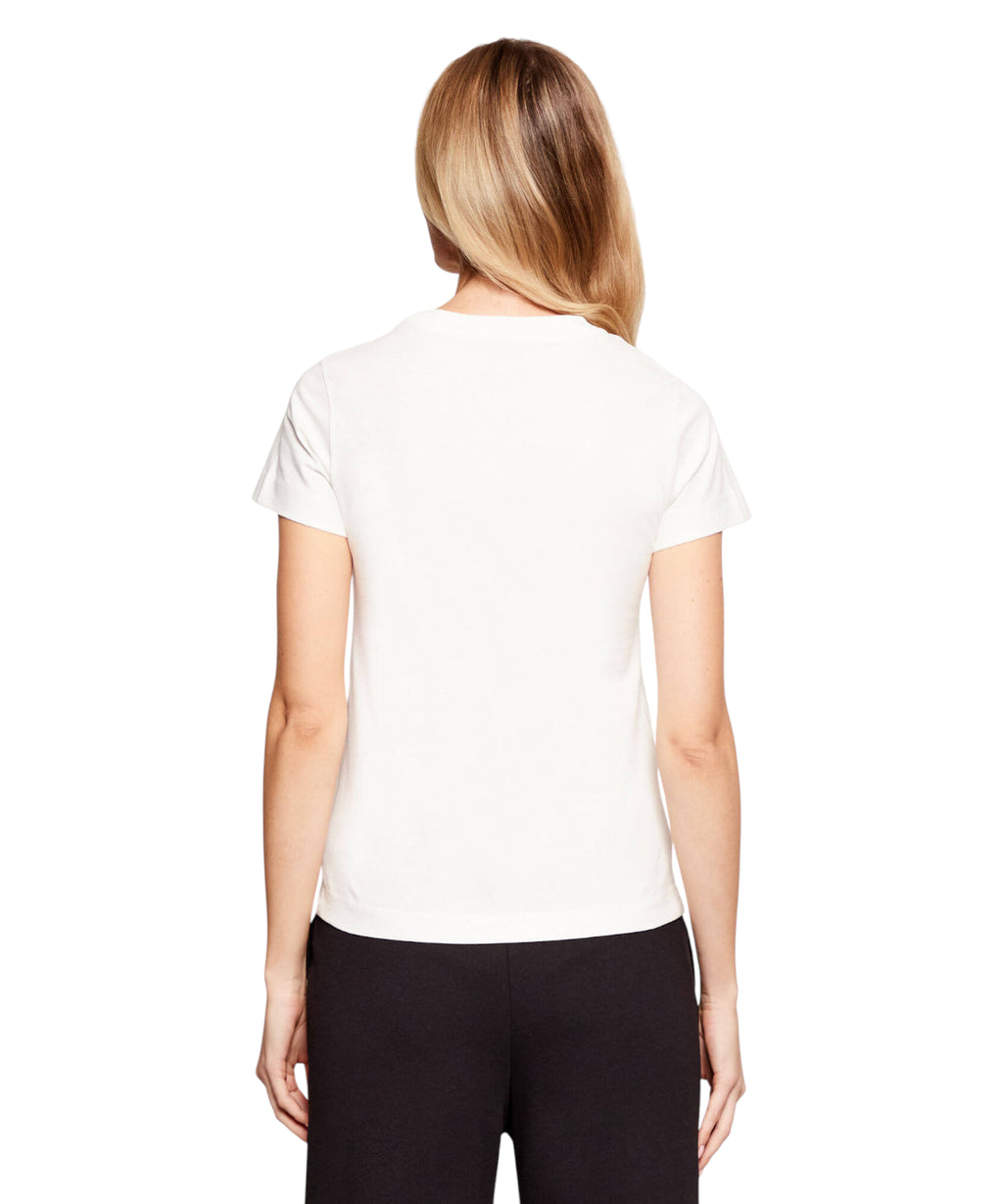 PINKO cotton Bussolotto T-shirt with embroidered logo