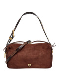 Bauletto Pinko en ante con bandolera pitonada