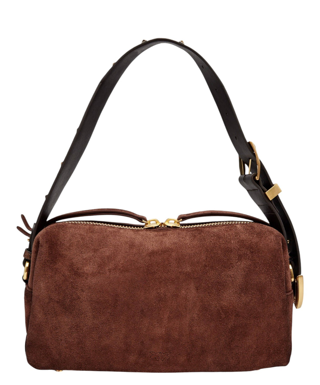 Bauletto Pinko en ante con bandolera pitonada