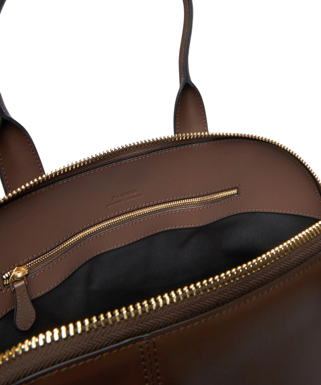 Borsa Bowling Medium Pinko con Zip