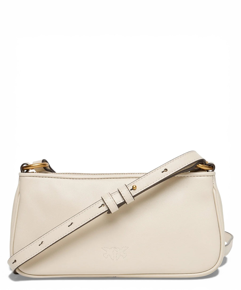 Borsa Pelle Pinko Half Moon con Logo Love Birds