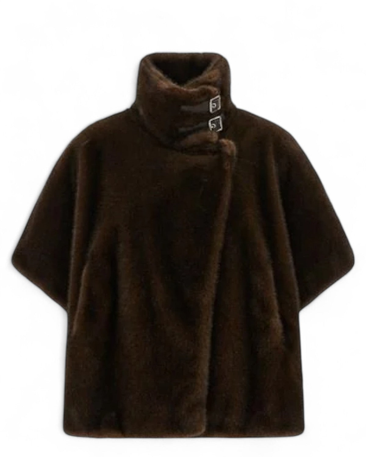 Simil Pelliccia con Collo Alto e Fibbie-Pinko-Pellicce e shearling-Vittorio Citro Boutique