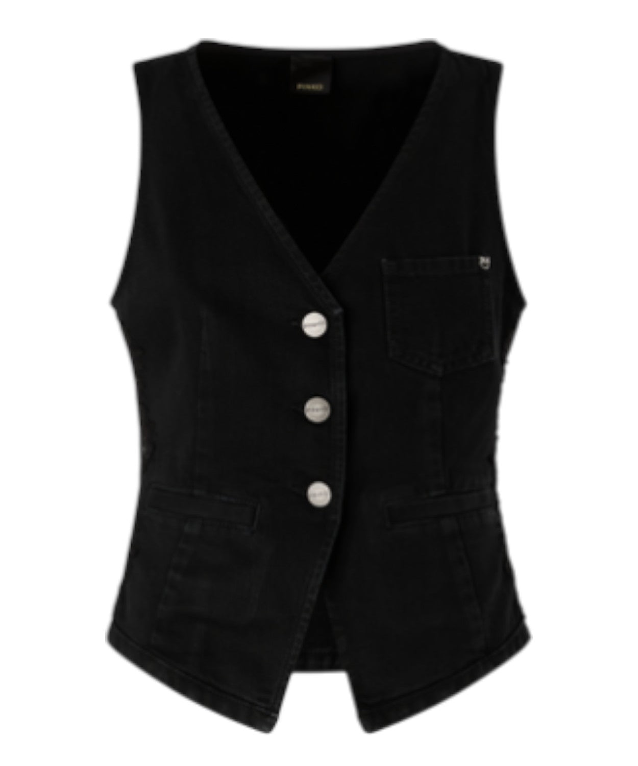 Gilet Pinko Gardener in Denim Nero
