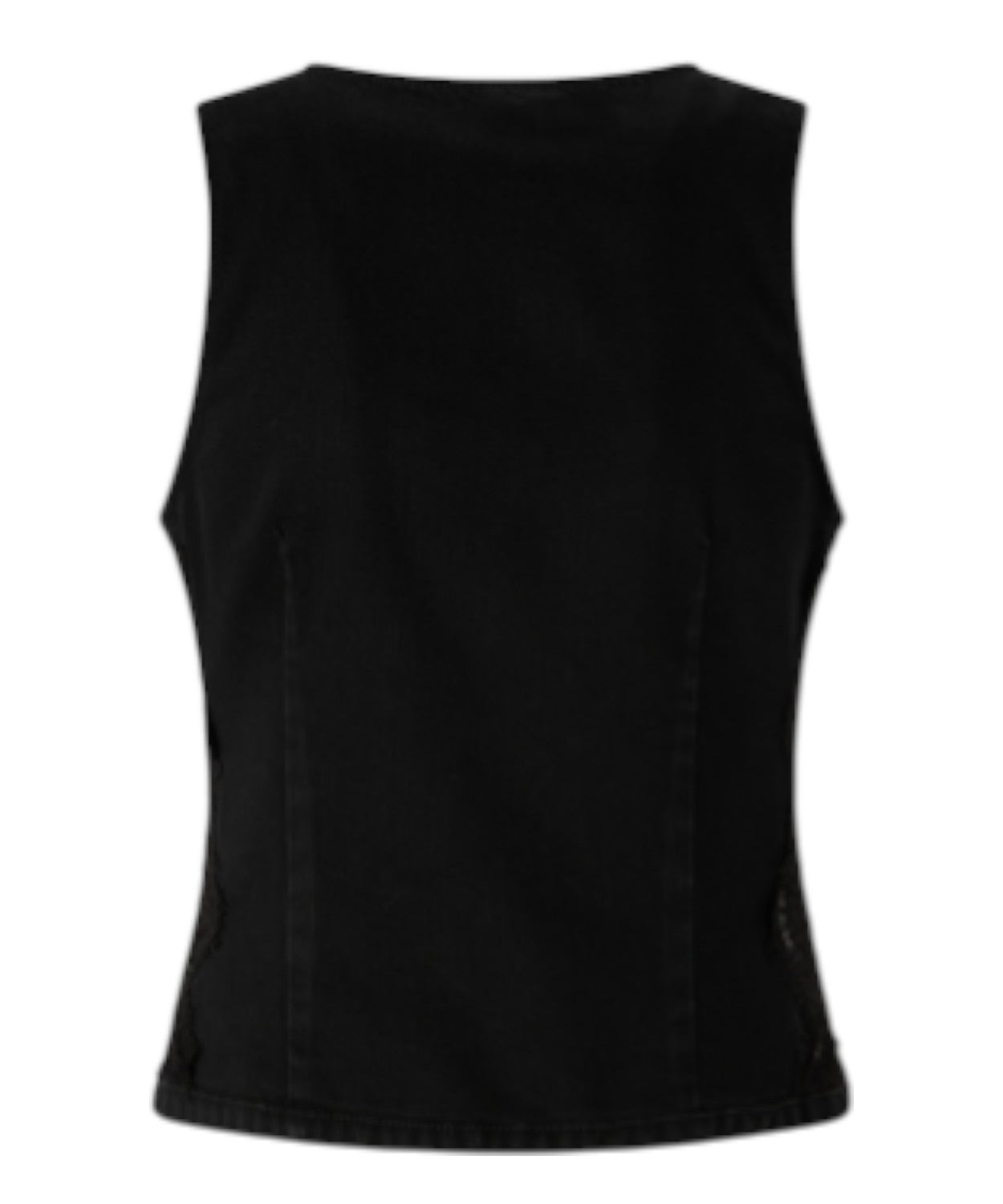 Gilet Pinko Gardener in Denim Nero