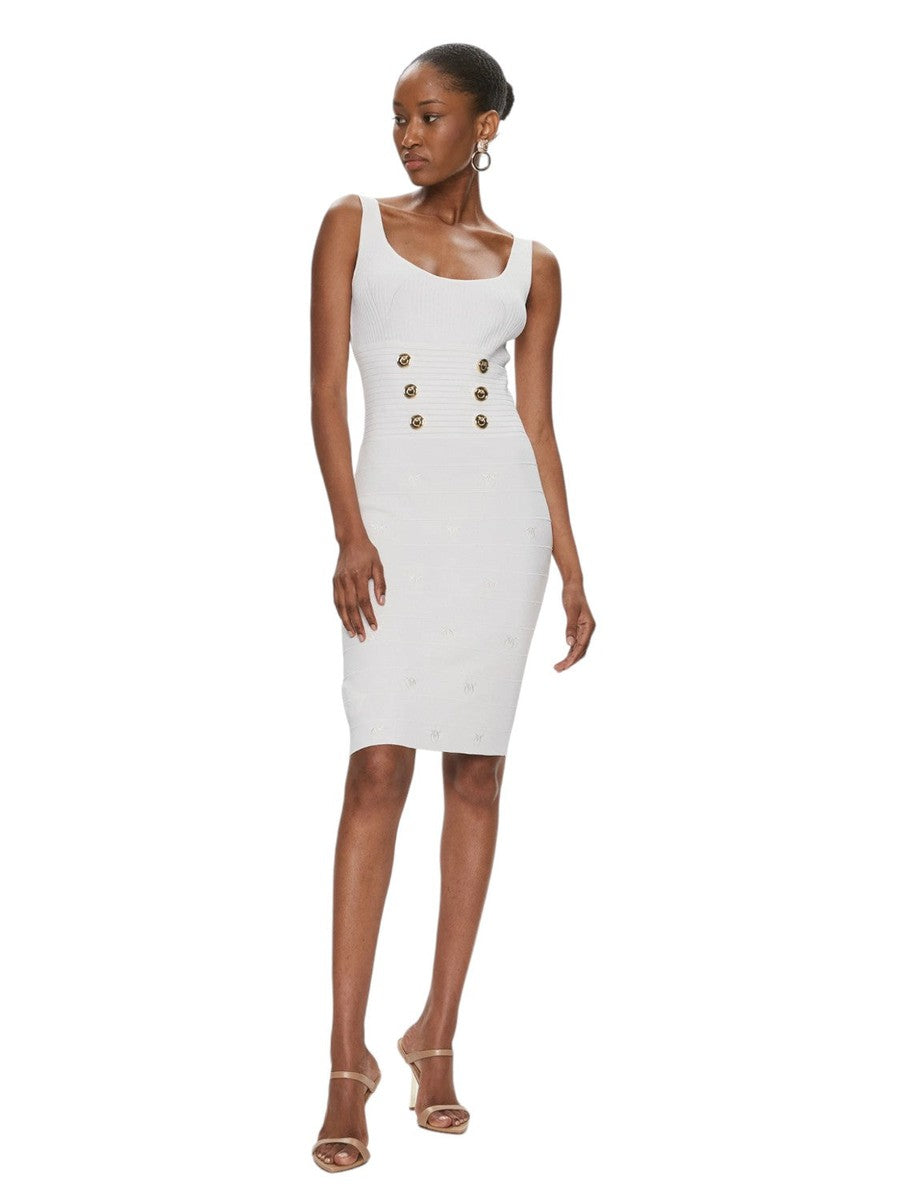 Mini Abito Jacquard Love Birds Cactus-Pinko-Abiti-Vittorio Citro Boutique