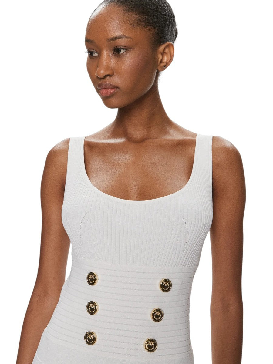 Mini Abito Jacquard Love Birds Cactus-Pinko-Abiti-Vittorio Citro Boutique