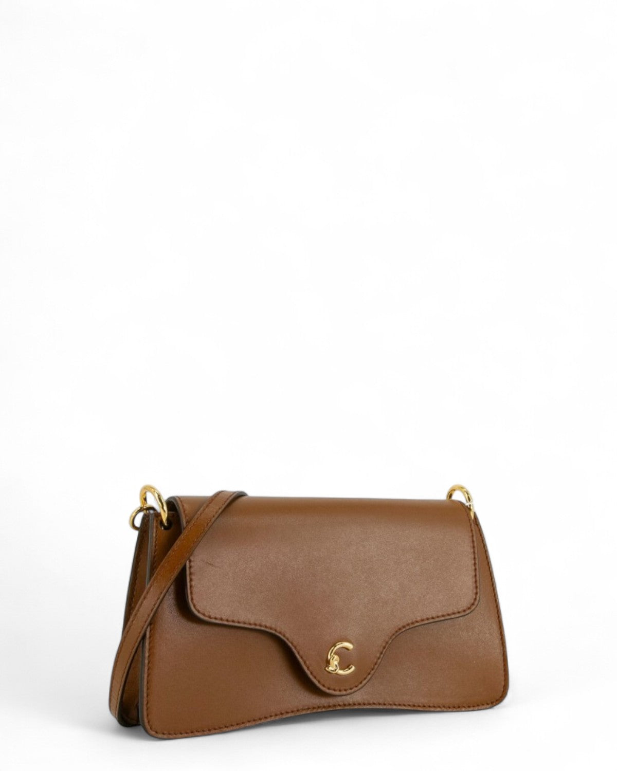 Borsa C-Me Calf con Tracolla in Pelle Liscia-Coccinelle-Borse a spalla-Vittorio Citro Boutique