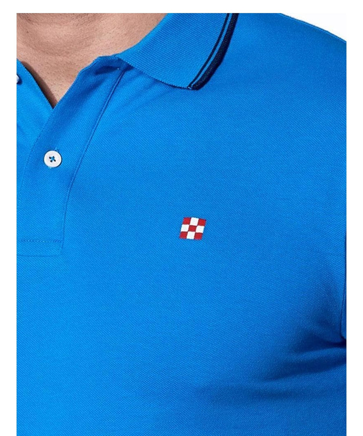 Polo in piquet  con logo st. barth check 12