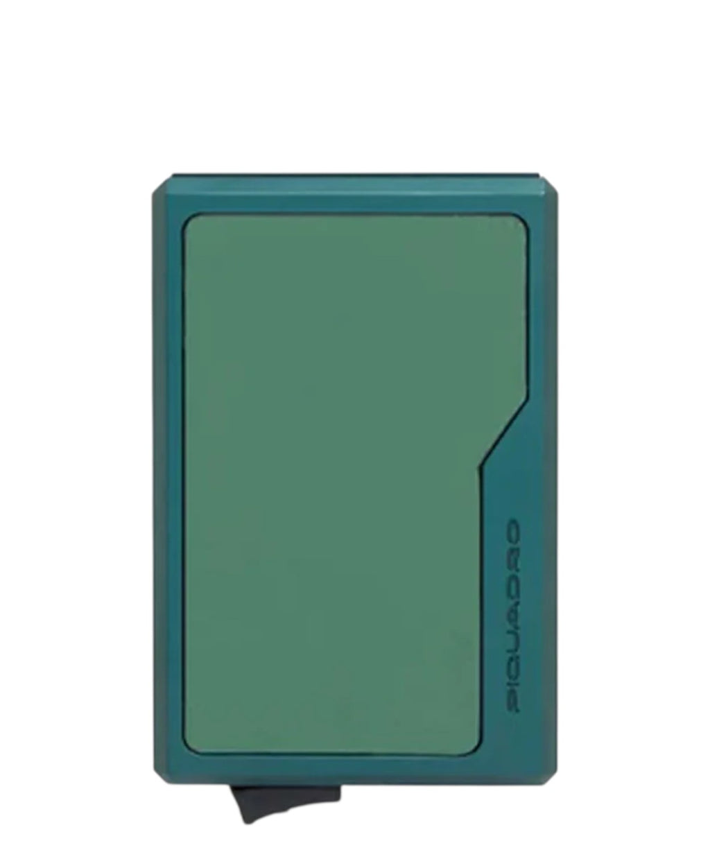 Portacarte Piquadro MagSafe RFID in Pelle e Alluminio